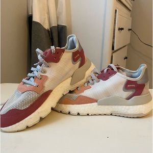 Adidas nite joggers. worn once has two flaws shown in last picture